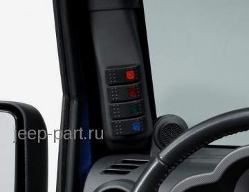 Панель с кнопками для дополнительного оборудования Jeep Wrangler JK