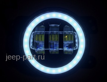 Противотуманные фары 2 шт. аналог Speaker 6145  с ангельскими глазками