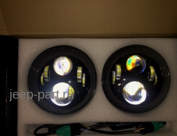 Комплект фар светодиодных аналог Speaker 8700 EVO 2 Jeep Wrangler JK 