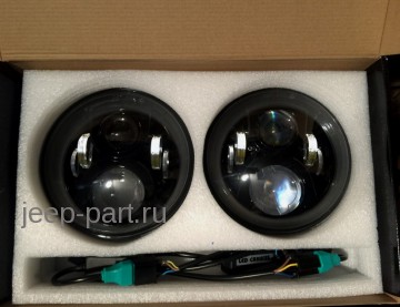 Комплект фар светодиодных аналог Speaker 8700 EVO 2 Jeep Wrangler JK 