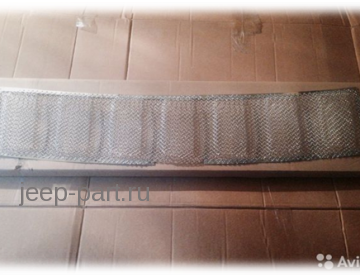 Защитная сетка в решетку радиатора хром  Jeep Grand Cherokee 2010-2012 