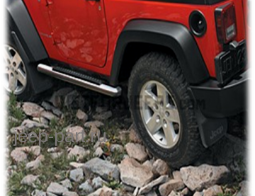 Пороги трубы хром  Jeep Wrangler  JK  2D