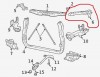 Кронштейн крепления радиатора левый Jeep Grand Cherokee WK2 2010-2016