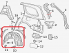 Подкрылок задний правый Grand Cherokee 2011-2016 57010710AJ