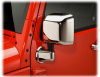 Накладки на зеркала хром Jeep Wrangler Unlimited JK 2-4D