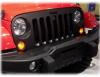 Решетка радиатора черная Jeep Wrangler JK 2-4D