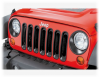 Вставки в решетку радиатора черные  Jeep Wrangler JK 2-4D